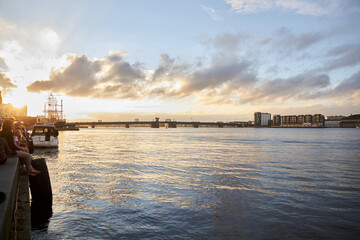 sunset view from the shore in Aalborg during Tall Ship Race 2022