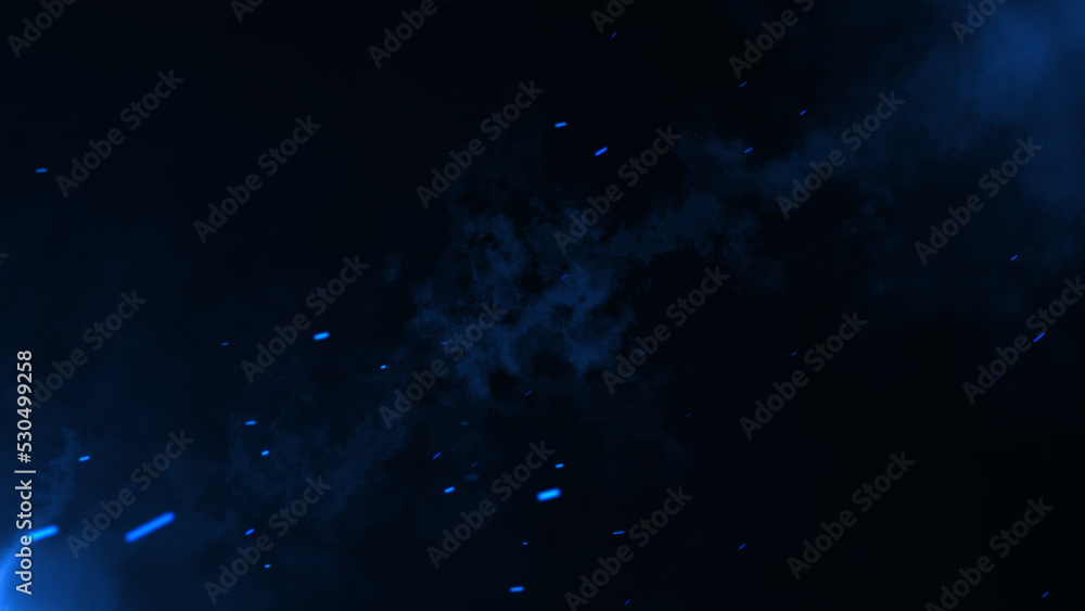 Wall mural particle background animation, futuristic mysterious flowing digital particles wave de-focus virtual