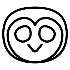 owl icon with outline style. Suitable for website design, logo, app and UI.