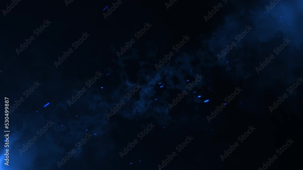 Wall mural particle background animation, futuristic mysterious flowing digital particles wave de-focus virtual