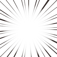 Obraz premium 集中線PNG