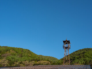 奈良井宿に建てられた火の見櫓