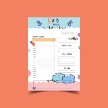 Homeschool Planner  KDP Interior template