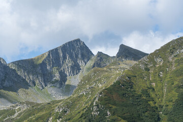 landscape in the mountains,  Galasescu Mare Peak, Fagaras, Romania 