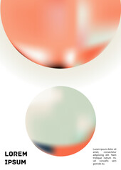 Vector Gradient Colorful Cover. Holographic Abstract Background Poster Design Template.