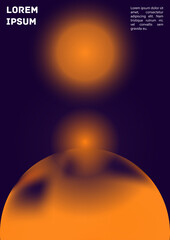 Vector Gradient Colorful Cover. Holographic Abstract Background Poster Design Template.