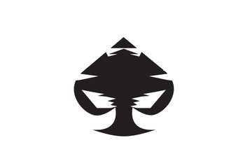 Fototapeta premium spade card icon