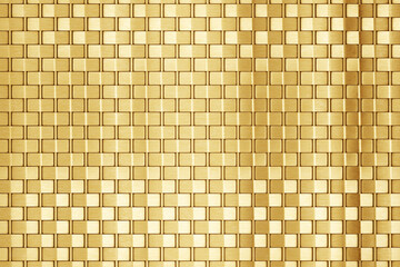 Gold carbon fiber background pattern. 3d rendering