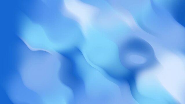 An abstract background with a blue gradient. Seamless liquid animation.