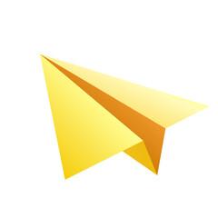 One direction and one red paper plane pointing in different way on white background. Business for innovative solution concept