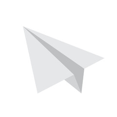 One direction and one red paper plane pointing in different way on white background. Business for innovative solution concept