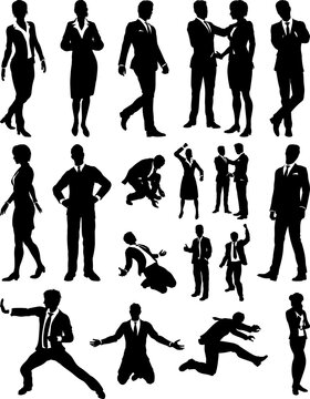 People Business Silhouettes