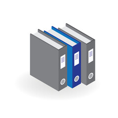 3d folder with documents