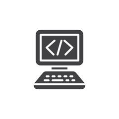 Programing, coding vector icon