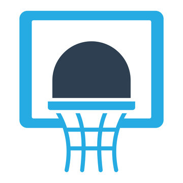 Basketball goal Vector Icon which is suitable for commercial work and easily modify or edit it
