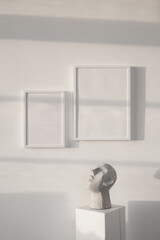 White Frames Art Gallery Mockup