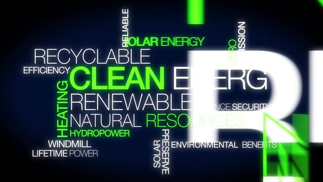  Clean energy renewable recycling green ecology efficiency hydropower natural resources words tag cloud blue text conference science research technology innovation tagcloud word