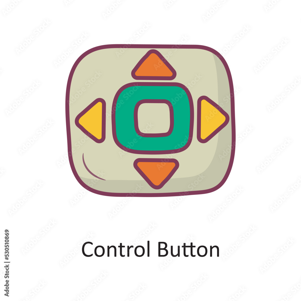 Poster control button filled outline icon design illustration. media control symbol on white background eps