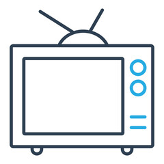 Live TV Vector Icon which is suitable for commercial work and easily modify or edit it

