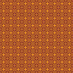 Seamless pattern of decorative tiles in retro style. Vector illustration