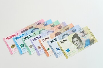 Semarang, Indonesia - September 4th 2022 : New Rupiah issued in 2022. Indonesian money banknotes. 
