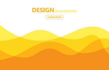 Fototapeta premium modern abstract orange and blue wave background template design