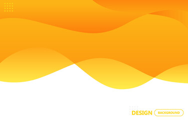 modern abstract orange and blue wave background template design