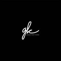 gk, gk letter logo, hand written gk logo, hand written logo