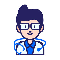 Cute Male Doctor Character