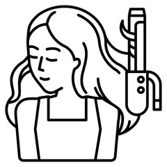 woman line icon