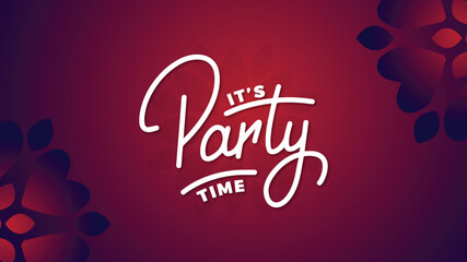 creative party card banner template design premium vector for youth 
