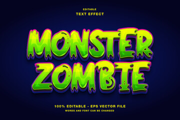 Monster Zombie Editable Text Effect © Kardus Studio