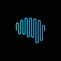 Fototapeta na wymiar brain tech smart digital idea logo template vector icon