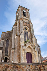 Fototapeta na wymiar Talmont-Saint-HHilaire. Eglise Saint-Hilaire. Vendée. Pays de Loire 