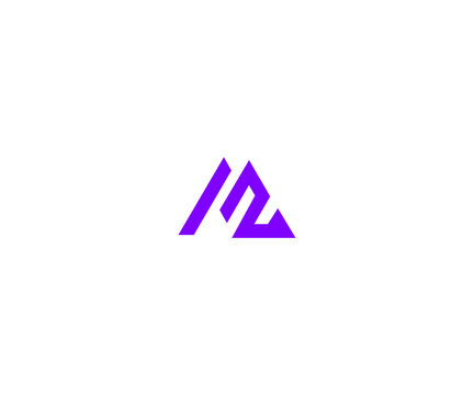 MZ, ZM, M2, 2M initial logo monogram designs modern vector templates