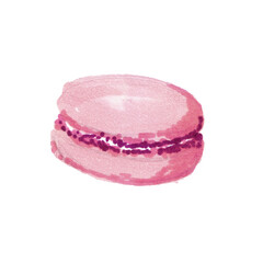 pink cake isolated 