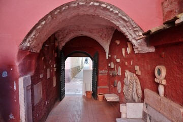 Anacapri - Cortile del Museo Casa Rossa