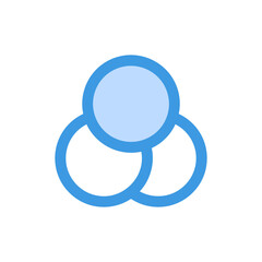 Filter icon in blue style about camera, use for website mobile app presentation
