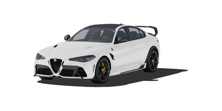 Alfa Romeo Gta M 2021 Italian Sportscar White 3