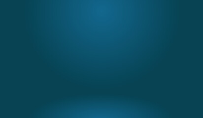 Classic Blue Background Empty Room Interior Studio Vector Illustration