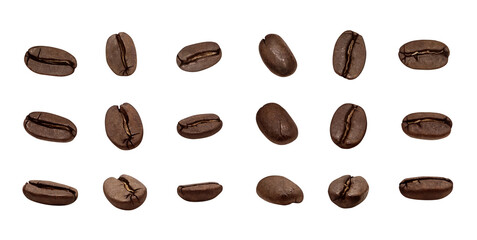 コーヒー豆 珈琲豆 イラスト リアル 粒