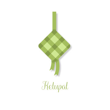 Hanging Ketupat Flat Design Illustration