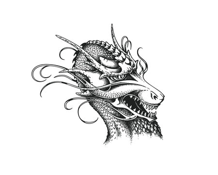 150 Dragon Face Tattoos Pictures Stock Photos Pictures  RoyaltyFree  Images  iStock
