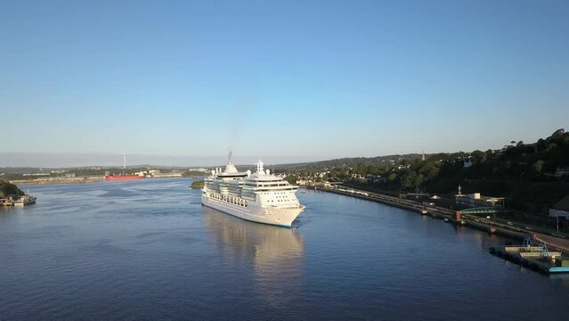 GTS Brilliance of the Seas docking in Cobh Co. Cork Ireland