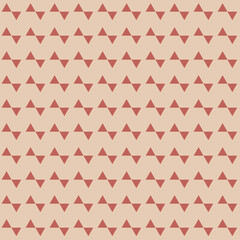 Contrasting geometric seamless pattern with triangular triangles, pink beige scrapbooking and design