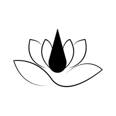 lotus icon ilustration vector