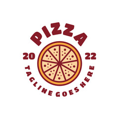 Pizza Food logo Design vector graphic for italian restaurant