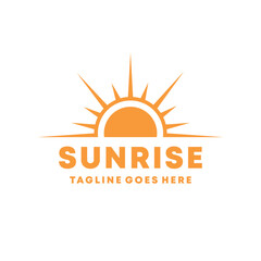 sunrise logo Design vector graphic