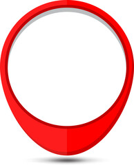 pin maps red, location marker pin sign, gps navigator pin symbol