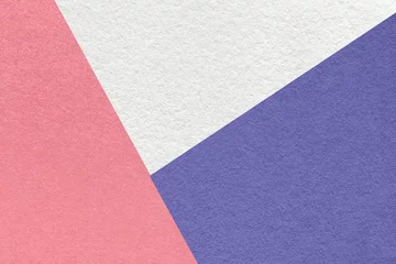 Crédence de cuisine en verre imprimé Pantone 2022 very peri Texture of craft white, blue and pink shade color paper background, macro. Vintage abstract very peri cardboard
